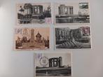 Set 5x FDC postkaart Nieuwpoort Westkust West-Vlaanderen, Ongelopen, Ophalen of Verzenden, West-Vlaanderen