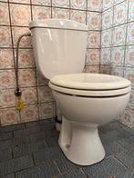 Porseleinen wit toilet, Ophalen, Gebruikt, Steen, Toilet
