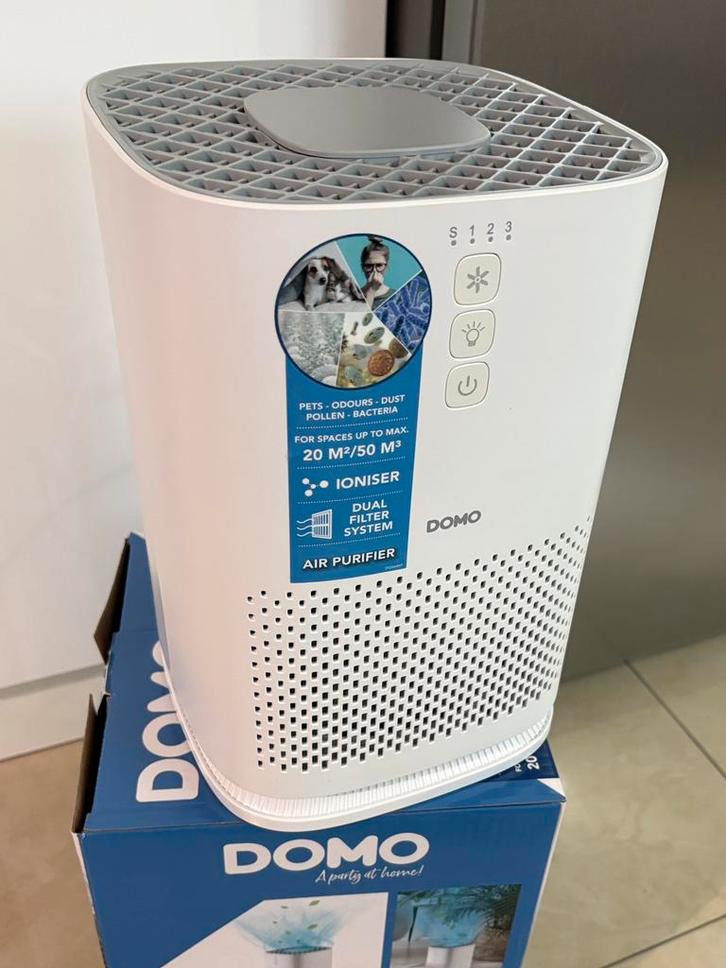2 Purificateurs d'air DOMO +la boîte d’origine, Electroménager, Équipement de traitement de l'air, Neuf, Purificateur d'air, Enlèvement