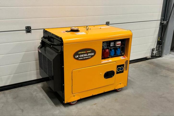 Stroomgroep/generator Diesel 9500w 11.9kva nieuw gratis Bezo, Bricolage & Construction, Générateurs, Neuf, Huile diesel, 10 à 30 kVA