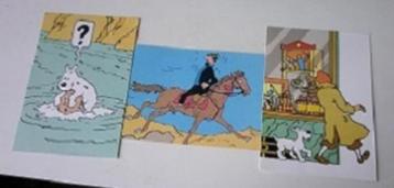 Tintin & Milou 3 cartes postales neuves  beschikbaar voor biedingen