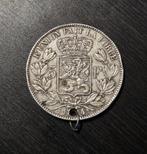 5 francs Leopold II 1874 - in medaillon, Postzegels en Munten, Munten | België, Ophalen of Verzenden, Zilver, Zilver