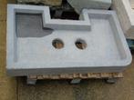 ancien évier en pierre bleu , lavabos ., Enlèvement, Utilisé