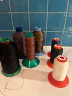 7 bobijnen garen voor leder bewerking, Hobby en Vrije tijd, Naaien en Fournituren, Ophalen, Gebruikt, Garen of Naald(en)