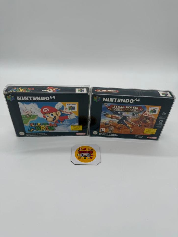 Super Mario 64 + Star Wars Rogue Squadron Nintendo 64 Lot, Games en Spelcomputers, Games | Nintendo 64, Gebruikt, Avontuur en Actie