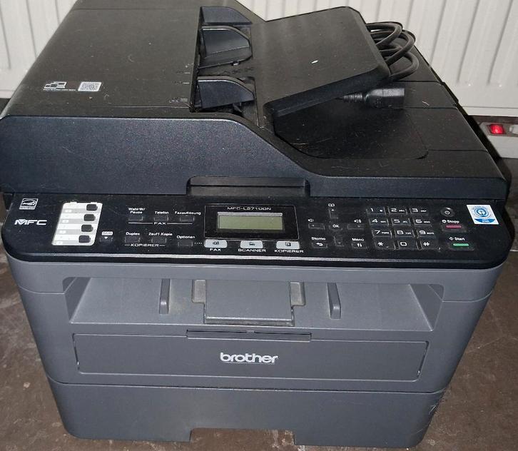Brother laserprinter, Computers en Software, Printers, Gebruikt, Printer, Laserprinter, Faxen, Kopieren, Mailen, Scannen, Zwart-en-wit printen