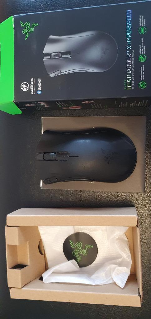 Razer Deathadder v2 x Hyperspeed, Computers en Software, Muizen, Zo goed als nieuw, Muis, Rechtshandig, Bedraad, Ergonomisch, Gaming muis