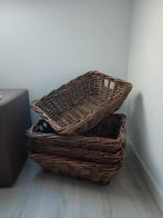 Manden 4 stuks, Huis en Inrichting, Woonaccessoires | Schalen en Manden, Ophalen, Mand, Zo goed als nieuw, Riet