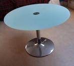 Mooie ronde tafel ,glazen blad, Huis en Inrichting, Tafels | Statafels, Ophalen, Zo goed als nieuw