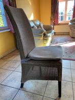 8 stoelen in origineel Loom, Ophalen, Gebruikt, Bruin, Bruin Loom zwarte poten