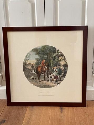 Gravure 1876 scènes de chasse à courre beschikbaar voor biedingen