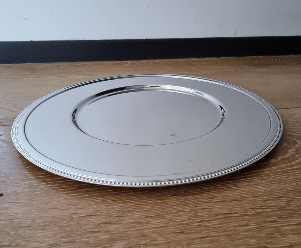 Ronde schaal in 18/10 roestvrij staal Goudsmid Jean Clouzon, Ophalen of Verzenden, Gebruikt