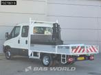 Iveco Daily 50C17 3.0L Automaat DC Open laadbak Kraan Hiab 0, Euro 5, Stof, Gebruikt, 4 cilinders