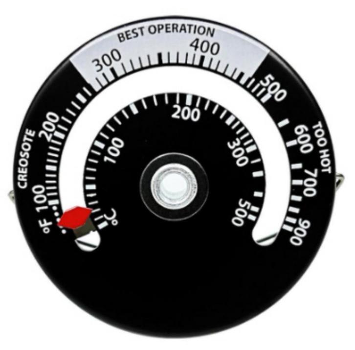 Magnetische Kachel Haard Barbeque Thermometer 0 - 500⁰C 63mm, Huis en Inrichting, Kachels, Ophalen of Verzenden