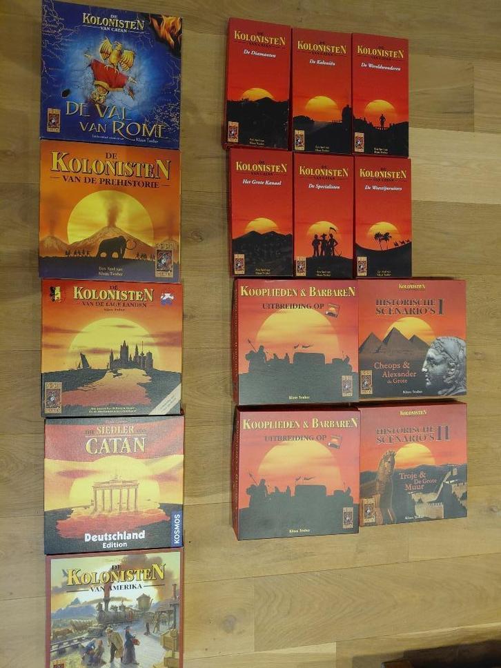 Catan verschillende versies en uitbreidingen, Hobby en Vrije tijd, Gezelschapsspellen | Bordspellen, Zo goed als nieuw, Ophalen