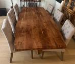 Henders & Hazel grote eiken tafel + 6 stoelen + 2 extra, Huis en Inrichting, Complete eetkamers, Ophalen, Zo goed als nieuw, Modern en stevig