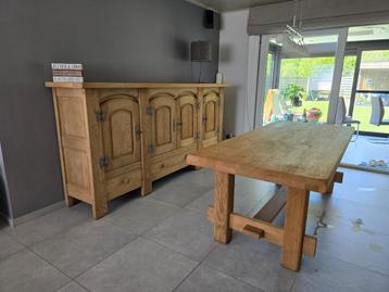 Salle à manger en chêne massif - sablé 