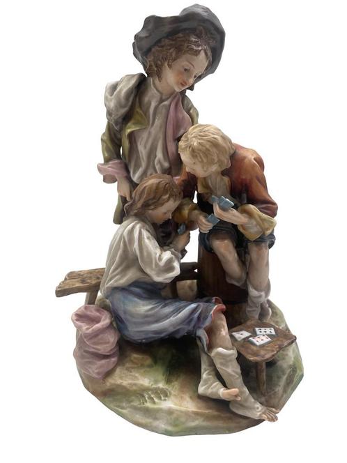 Porseleingroep - Capo Di Monte - Zeer goede kwaliteit, Antiek en Kunst, Antiek | Porselein, Ophalen of Verzenden