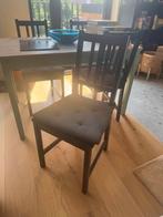 4x chaises STEPHAN IKEA + coussins, Maison & Meubles, Chaises, Enlèvement, Comme neuf, Noir, Quatre