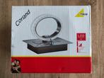 Moderne ronde tafellamp chroom incl.LED-Clinton 14 x 12 x 11, Minder dan 50 cm, Nieuw, Modern, Metaal