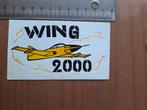 Vintage sticker straaljager wing 2000, Verzamelen, Ophalen of Verzenden, Gebruikt, Overige typen