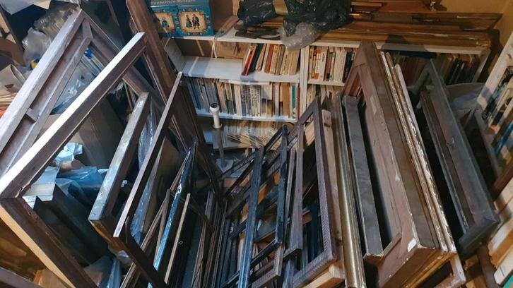 Lot de cadres pour tableaux/photos A DONNER!, Maison & Meubles, Accessoires pour la Maison | Cadres, Utilisé, Bois, Enlèvement