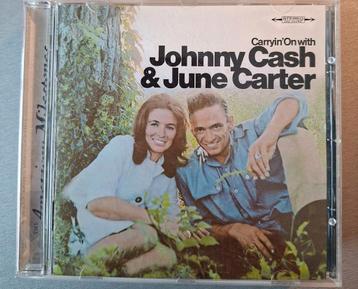 Cd. Johnny Cash & June Carter. Carryin' on with. beschikbaar voor biedingen