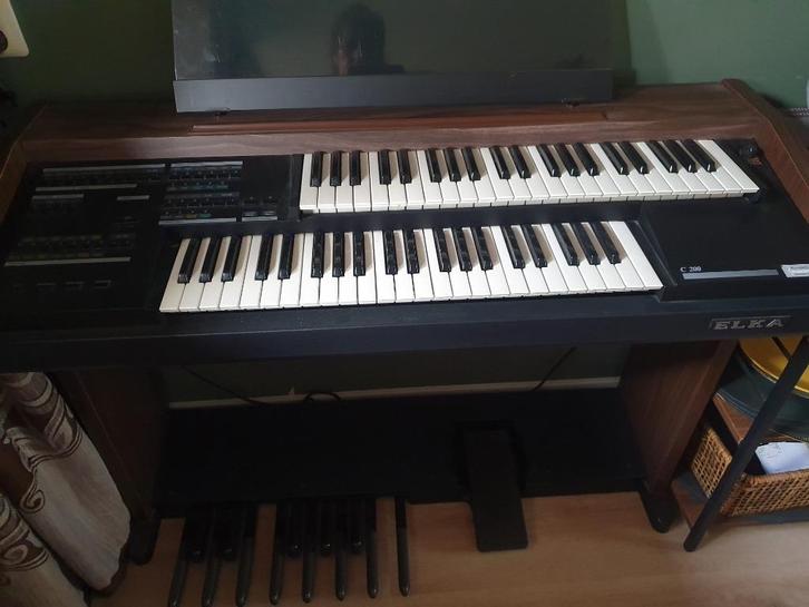 electronisch orgel t.e.a.b., Muziek en Instrumenten, Orgels, Gebruikt, Orgel, 2 klavieren, Ophalen