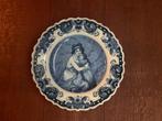 Blauw Delft bord, Antiek en Kunst, Ophalen