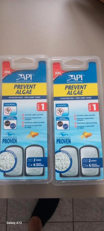 Api prevent algea
Filter dosis phos zorb, Enlèvement ou Envoi, Neuf, Autres types