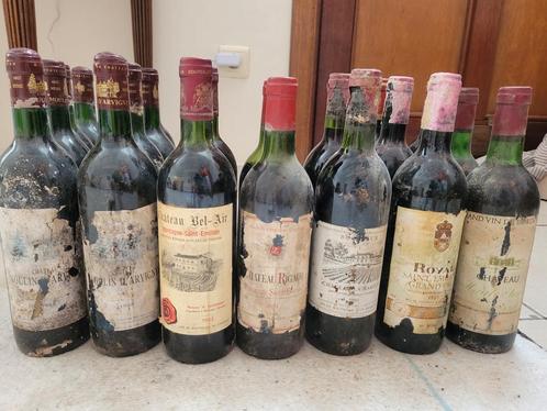 Lot Oud Bordeaux, Verzamelen, Wijnen, Zo goed als nieuw, Ophalen of Verzenden
