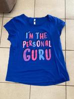 Leuk blauw T shirt ' I'm the personal Guru ' maat XL, Comme neuf, Bleu, Taille 46/48 (XL) ou plus grande, Enlèvement ou Envoi