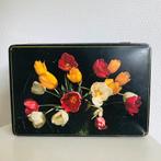 Vintage - Blikken Doos - Bloemen, Antiek en Kunst, Ophalen