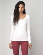 Wit tshirt met kanten rug van Bershka - Maat medium, Kleding | Dames, Ophalen of Verzenden, Wit
