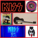 Kiss Rock band neon 3D verlichting borden vlag klok poster, Nieuw, Ophalen of Verzenden