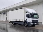 Mercedes-Benz Atego 1224 schuifzeil + laadklep, Auto's, Automaat, Euro 6, Wit, Mercedes-Benz