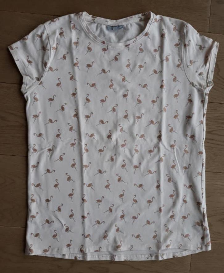 Roze T-shirt meisje merk JBC - maat 170, Kinderen en Baby's, Kinderkleding | Maat 170, Zo goed als nieuw, Meisje, Shirt of Longsleeve