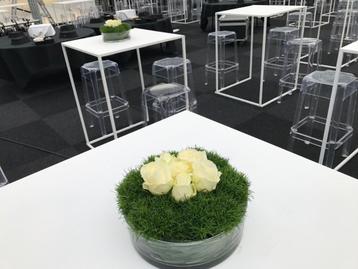 Lot de 16 vases ronds plats en verre  beschikbaar voor biedingen