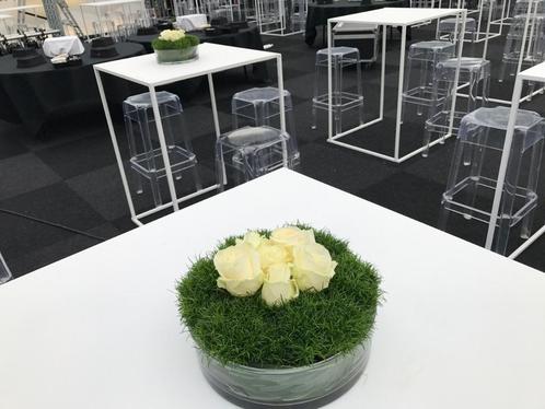 Lot de 16 vases ronds plats en verre, Huis en Inrichting, Woonaccessoires | Vazen, Zo goed als nieuw, Overige kleuren, Minder dan 50 cm