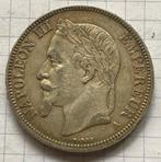 Zilveren 5 fr 1867 Napoleon III , Frankrijk, Postzegels en Munten, Munten | Europa | Niet-Euromunten, Frankrijk, Zilver, Ophalen of Verzenden