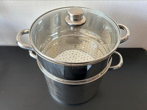 Couscous pan, 26 cm, nieuw, Huis en Inrichting, Keuken | Potten en Pannen, Nieuw, Kookpan of Snelkookpan, Inox, Inductieplaat