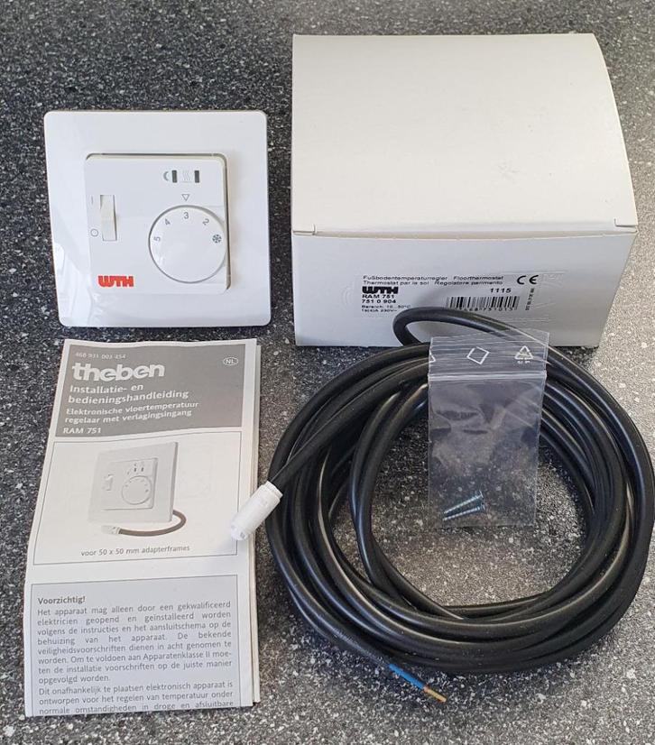 Nieuwe Theben Thermostaat Ramses 751 (elektr. vloerverwarm), Doe-het-zelf en Bouw, Thermostaten, Nieuw, Ophalen