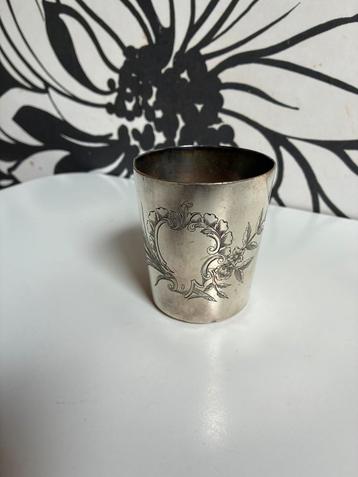 Vintage verzilverde beker Christofle beschikbaar voor biedingen