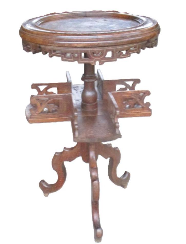 Très ancienne table d'appoint orientale, moulin à livres ?, Antiquités & Art, Antiquités | Meubles | Tables, Enlèvement