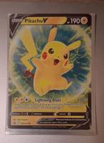 Originele pikachu V 190 pokemon kaart., Ophalen of Verzenden, Zo goed als nieuw