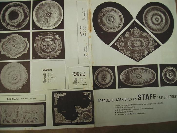 rozetten plafond - ambachtelijk, Huis en Inrichting, Woonaccessoires | Lijsten, Nieuw, Ophalen