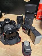 Canon 450D met extra lenzen, flits en afstandsbediening, Audio, Tv en Foto, Fotocamera's Digitaal, Ophalen, Gebruikt, Canon, 8 keer of meer