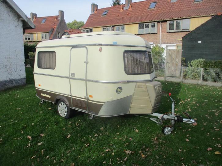mooie oldtimer Eriba Pan met 2 zitjes, Caravans en Kamperen, Caravans, Bedrijf, tot en met 3, 500 - 750 kg, Eriba, Fietsenrek