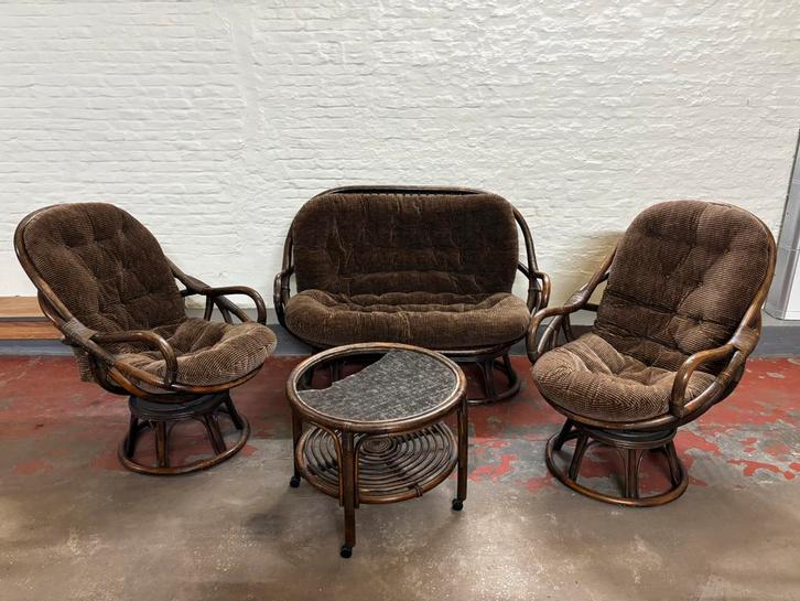 Rotan salon, Antiek en Kunst, Antiek | Meubels | Stoelen en Sofa's, Ophalen