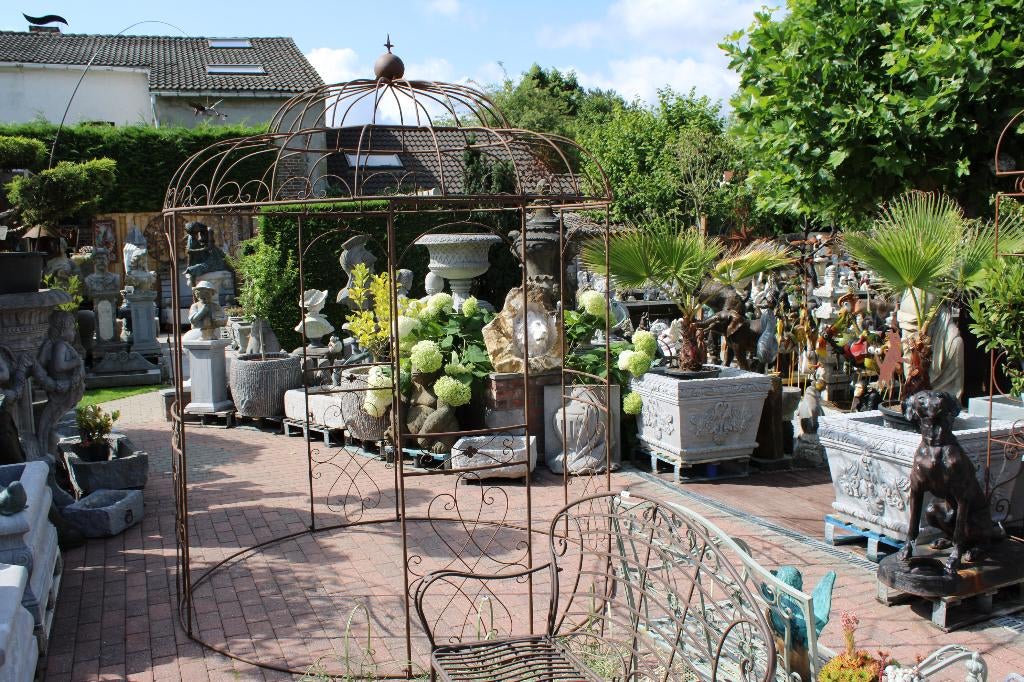 gloriette en fer forgé ronde couleur brun DIA : 2m20cm, Jardin & Terrasse, Accessoires mobilier de jardin, Neuf, Enlèvement